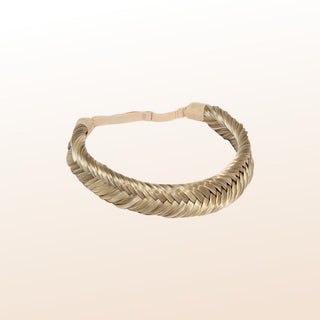 Luxurious Hairextensions Deluxe Braid blond beige haarverlenging met gevlochten stijl, 18 en 16 inch lengte, natuurlijke uitstraling