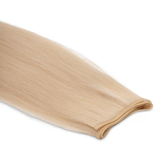 Luxurious Hairextensions Deluxe Double Weft Pro, 100% menselijk haar, lange haarextensies van 50 cm, natuurlijke uitstraling.