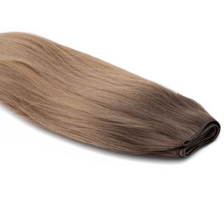 Luxurious Hairextensions Deluxe Double Weft Pro, 100% menselijk haar, lange haarextensies van 50cm met dikke wefts.