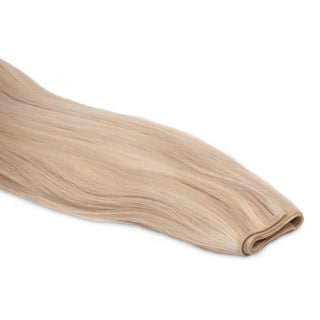 Luxurious Hairextensions Deluxe Triple Weft Pro, 100% menselijk haar, lange haarextensies van 50cm, soepel en volumineus.