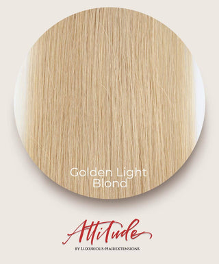 Luxueuze clip-in haarextensies van 100% menselijk haar in zwart, 50cm lang, door Luxurious Hairextensions.