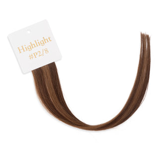 Luxurious-Hairextensions shade testers voor haarextensies, tonen kleurvariaties en textuur van de haarverlengingen.