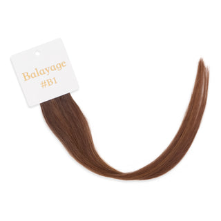 Luxurious-Hairextensions Shade Testers voor Haarextensies in verschillende kleuren, toon en textuur zichtbaar in close-up afbeelding.